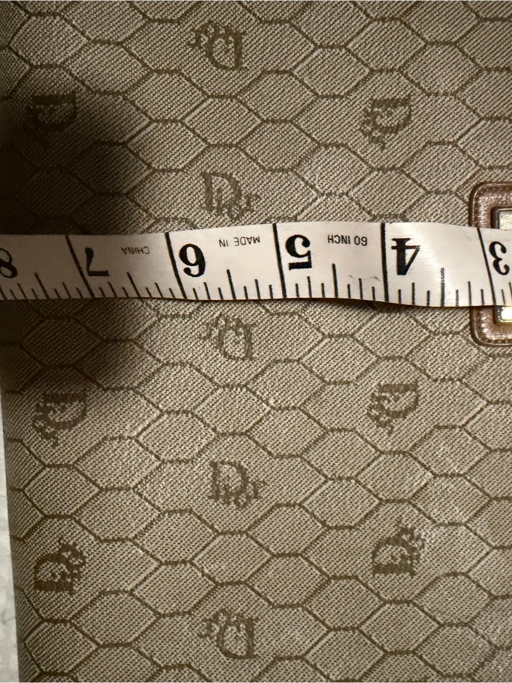 Dior Beige and Brown Monogram Canvas Clutch